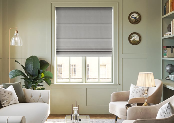 Bruschal (Blackout), Grey Horizon - Motorised Roman Blind - Image 3